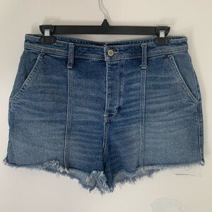 Hollister High Rise Mom Shorts 3” Button Fly 15